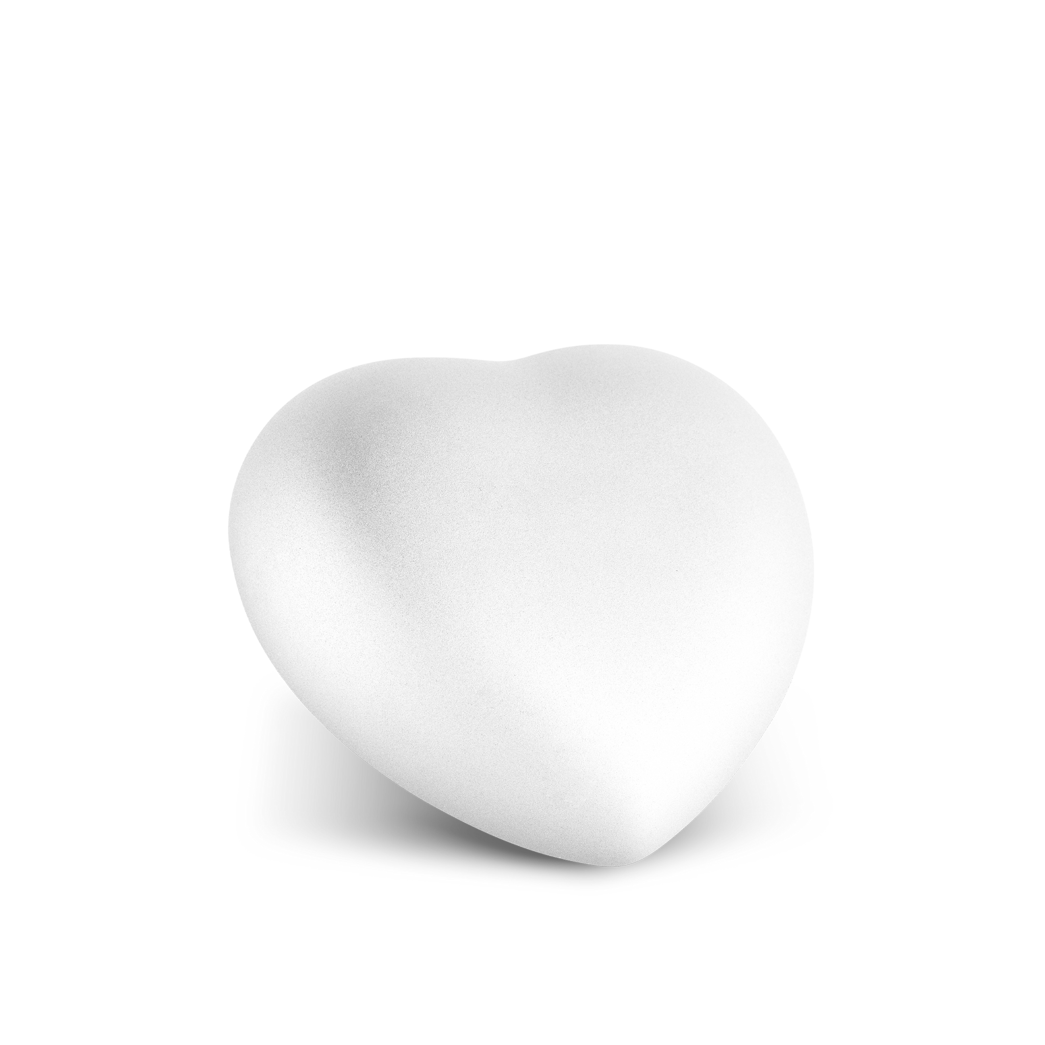 Tierurne - Keramik Herz weiß 500ml