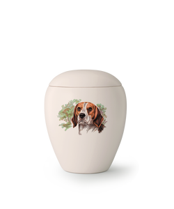 Tierurne - Keramik Hund "Beagle" 1500ml
