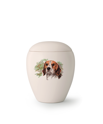 Tierurne - Keramik Hund "Beagle" 1500ml