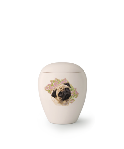 Tierurne - Keramik Hund "Mops" 500ml