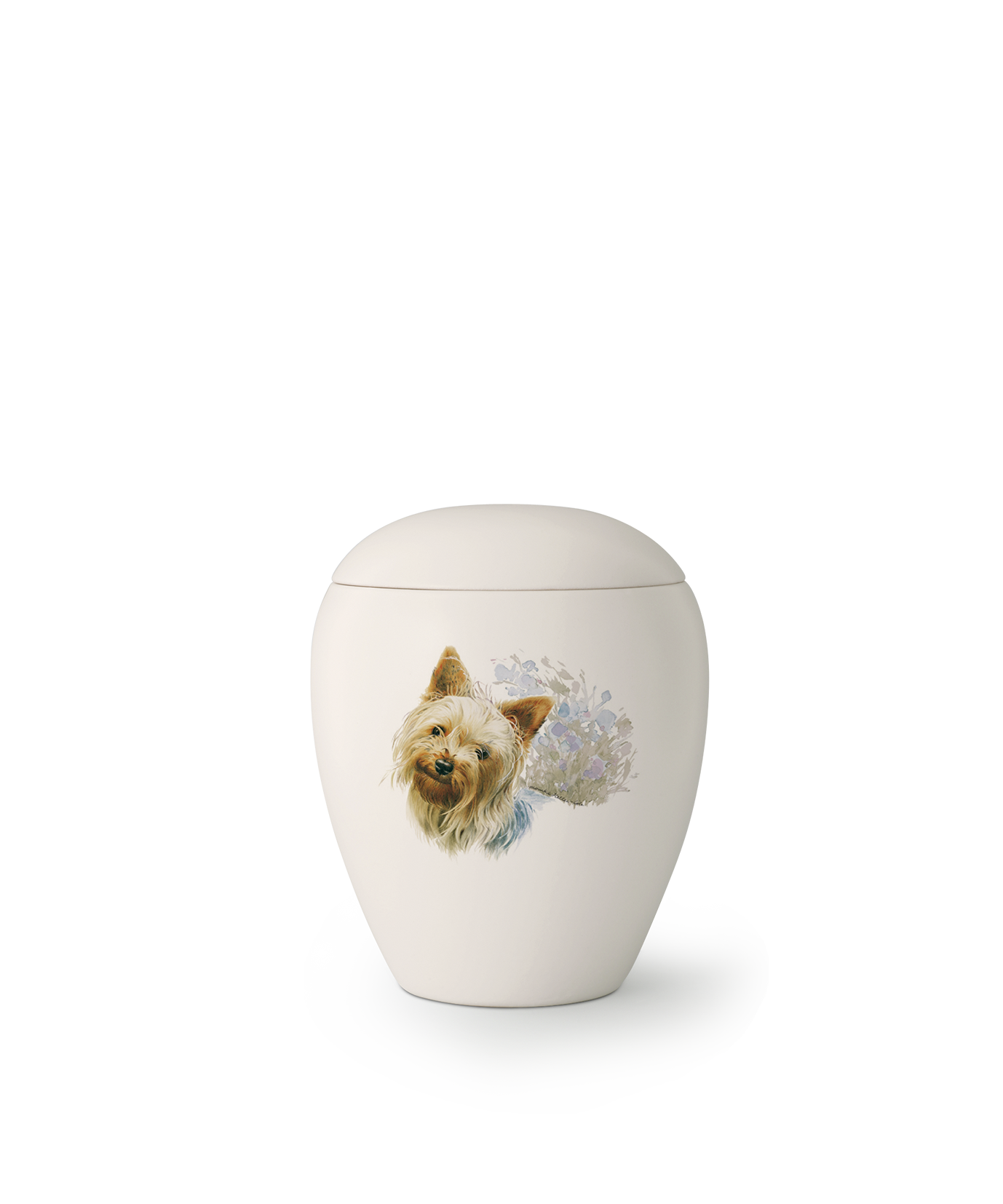 Tierurne - Keramik Hund "Yorkshire" 500ml