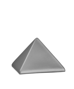 Tierurne - Keramik Pyramide steingrau 500ml