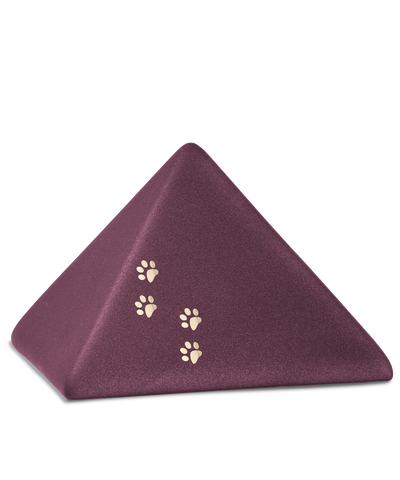 Tierurne - Keramik Pyramide berry Pfoten 1500ml
