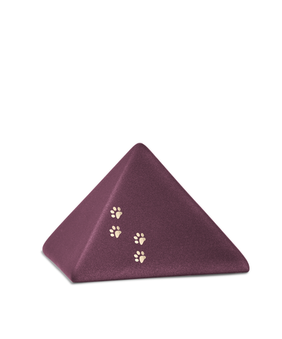 Tierurne - Keramik Pyramide berry Pfoten 500ml