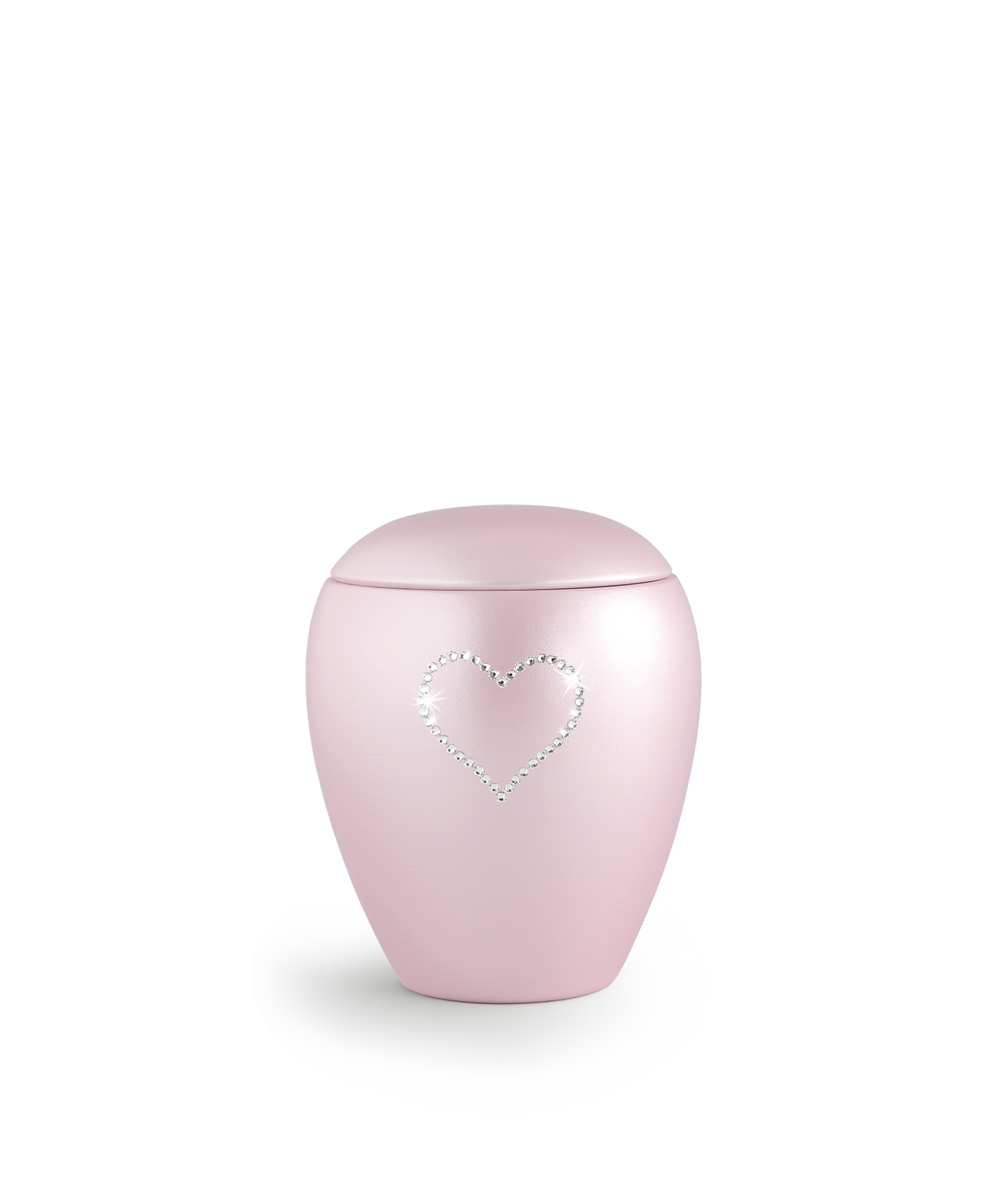 Tierurne - Keramik rosé Herz 500ml