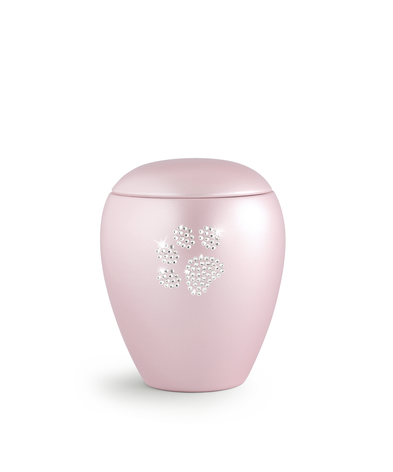 Tierurne - Keramik rosé Pfote 1500ml