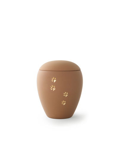 Tierurne - Keramik sand Pfote 500ml