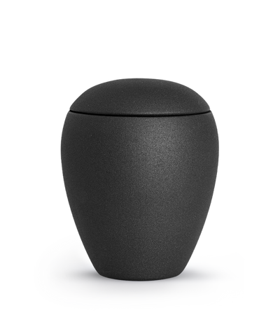 Tierurne - Keramik vevelt schwarz 2800ml