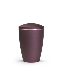 Tierurne - Metall berry Goldrand gebürstet 1500ml