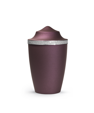 Tierurne - Metall berry Sparkling Glamour Band silber 1500ml