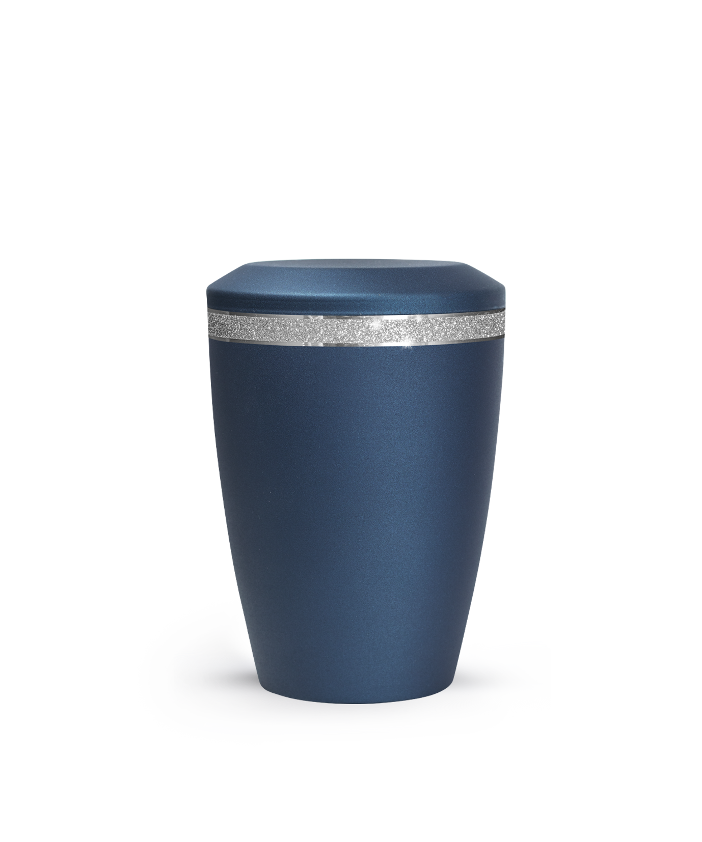 Tierurne - Metall navy Sparkling Glamour Band silber 1500ml