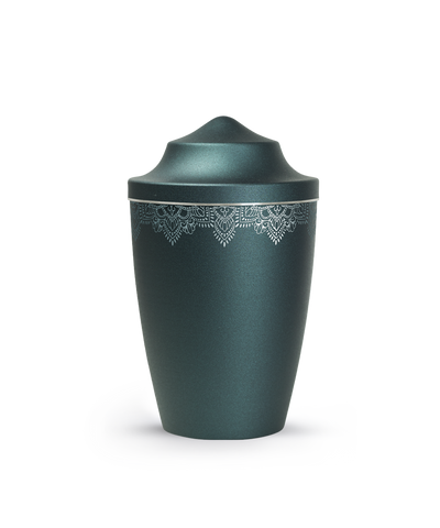 Tierurne - Metall petrol Mandala 1500ml