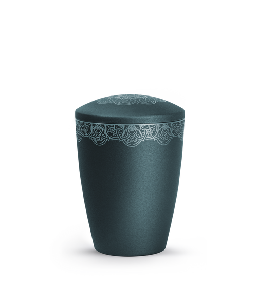 Tierurne - Metall petrol Mandala 1500ml