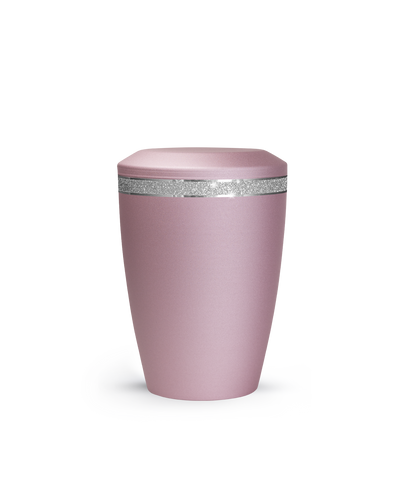 Tierurne - Metall rosé Sparkling Glamour Band silber 1500ml