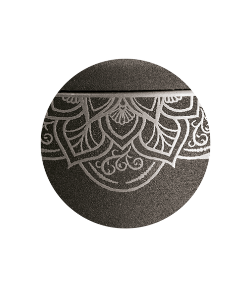 Tierurne - Metall schwarz Mandala 1500ml