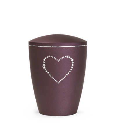 Tierurne - Naturstoff berry Herz 2800ml