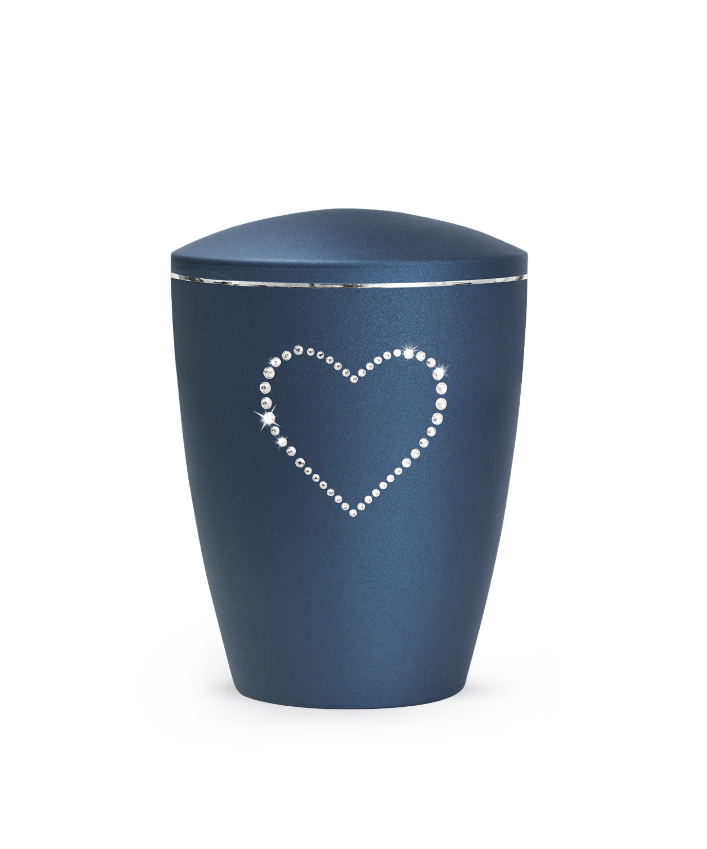 Tierurne - Naturstoff navy Herz 2800ml