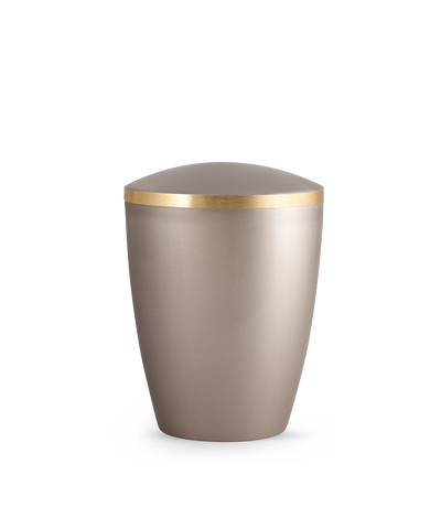 Tierurne - Naturstoff perlmutt fumé Goldband gebürstet 1500ml